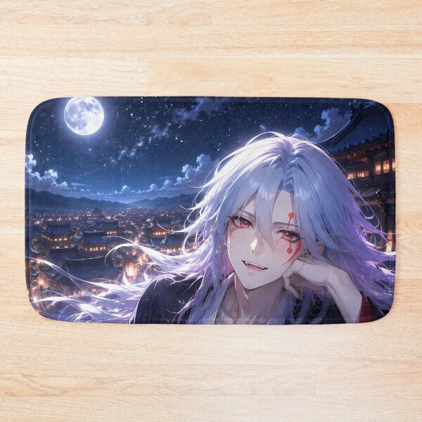 Item preview, Tengen Uzui Demon Slayer Moonlit Rooftop Serenity designed and sold by SolenneAzur.