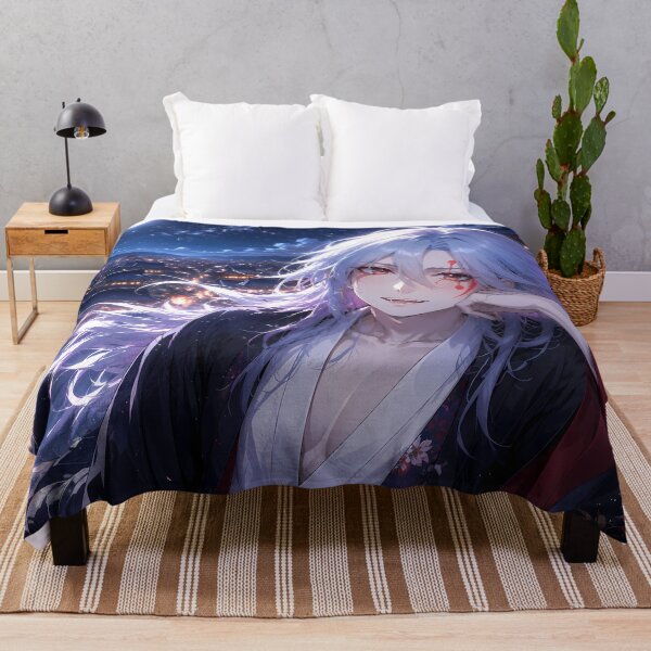 Item preview, Tengen Uzui Demon Slayer Moonlit Rooftop Serenity designed and sold by SolenneAzur.