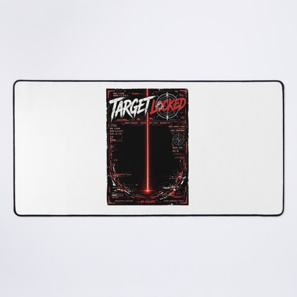 Item preview, TARGET LOCKED - Sniper Scope Red Laser HUD Tactical Streetwear designed and sold by VYBE DARK Studio.