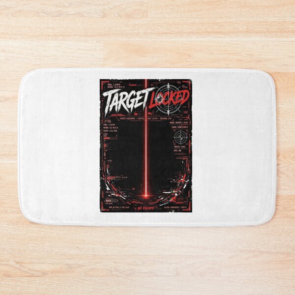 Item preview, TARGET LOCKED - Sniper Scope Red Laser HUD Tactical Streetwear designed and sold by VYBE DARK Studio.