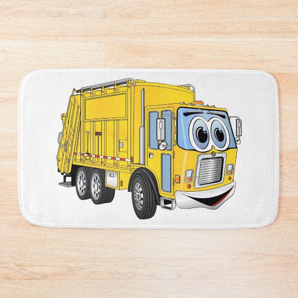 Item preview, Yellow Cartoon Garbage Truck Cartoon designed and sold by Scott Hayes.
