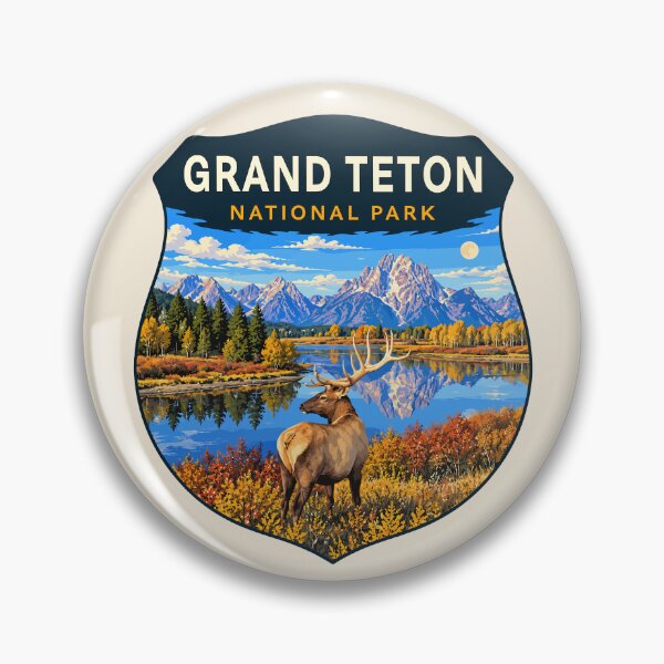 Item preview, Grand Teton National Park Retro Sticker designed and sold by Gideon Emmerich.