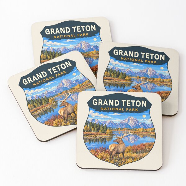 Item preview, Grand Teton National Park Retro Sticker designed and sold by Gideon Emmerich.