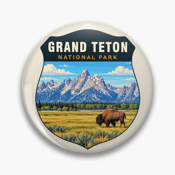 Item preview, Grand Teton National Park Retro Sticker designed and sold by Gideon Emmerich.