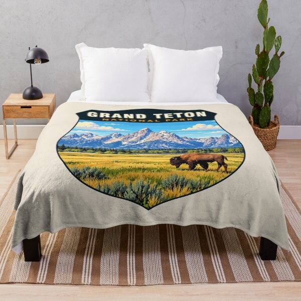 Item preview, Grand Teton National Park Retro Sticker designed and sold by Gideon Emmerich.