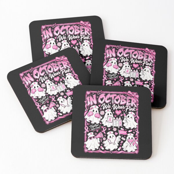Item preview, In October We Wear Pink Nurse Ghosts designed and sold by NoeValdric.