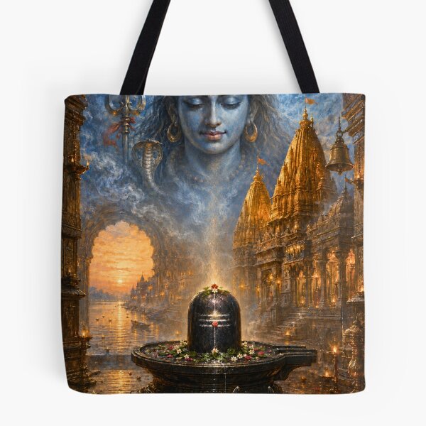 Item preview, 12 Jyotirlinga Series Kashi Vishwanath Jyotirlinga with Lord Shiva – Varanasi Sacred Fusion Art designed and sold by Homyar.