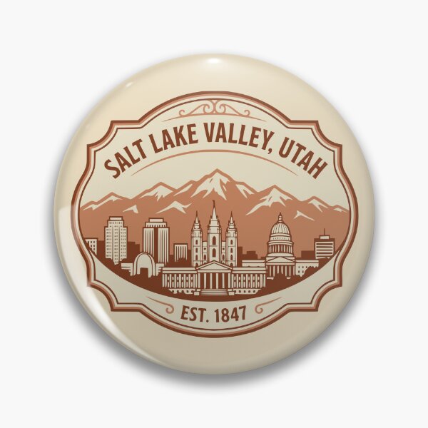 Item preview, Vintage Salt Lake Valley Utah designed and sold by Travelpeak.
