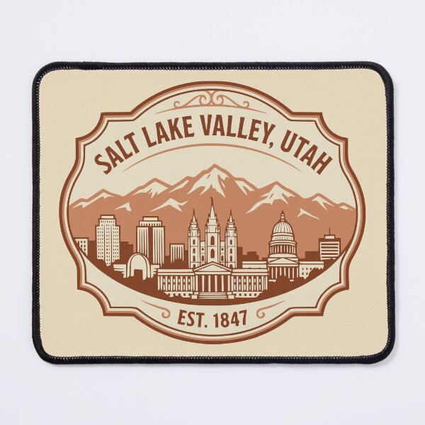 Item preview, Vintage Salt Lake Valley Utah designed and sold by Travelpeak.