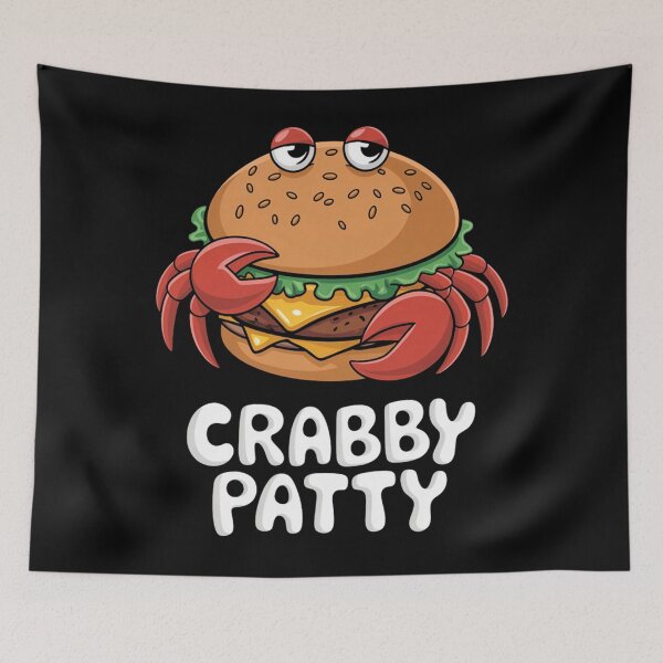 Item preview, Funny Cartoon Crabby Patty Pun Design designed and sold by alice12S56.