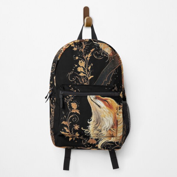 Item preview, Fox Silhouette Foxes with Flowers Cottagecore Aesthetic designed and sold by alice12S56.