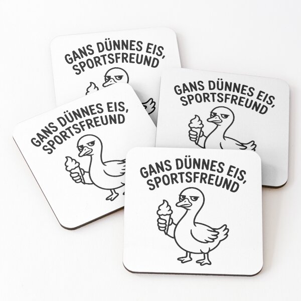 Item preview, Gans dünnes Eis Sportsfreund — Lustiges Wortspiel Design designed and sold by LoFizzy.