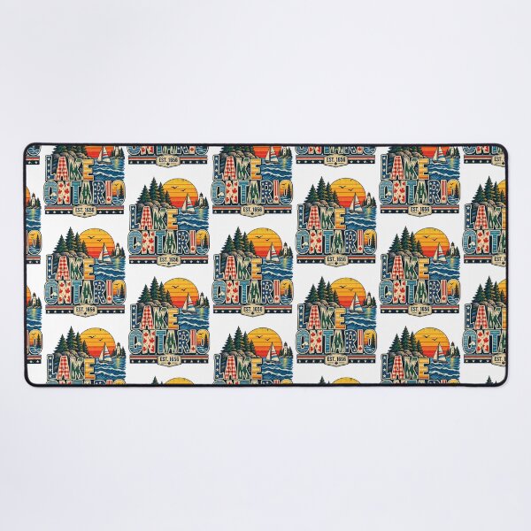 Item preview, Lake Ontario Vintage Coastal Lighthouse Sailboat Graphic designed and sold by Morbiusshop.
