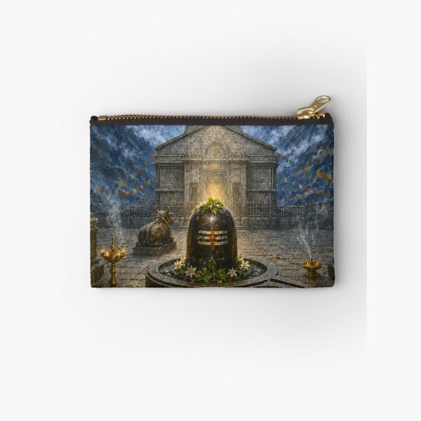 Item preview, 12 Jyotirlinga Series Kedarnath Jyotirlinga with Lord Mahadev – Himalayan Shiva Devotional Art designed and sold by Homyar.