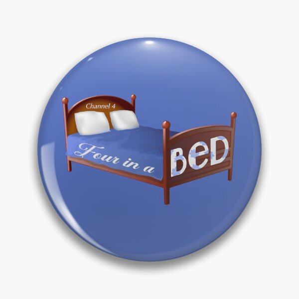 Artikelvorschau, Channel 4 Four In A Bed (on Blue) entworfen und verkauft von PawsitiveMum3.