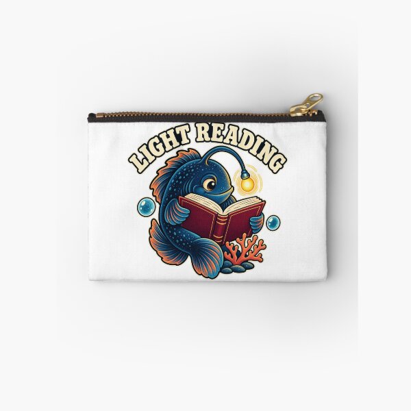Item preview, Light Reading Anglerfish — Deep Sea Bookworm designed and sold by SAS-Designer.