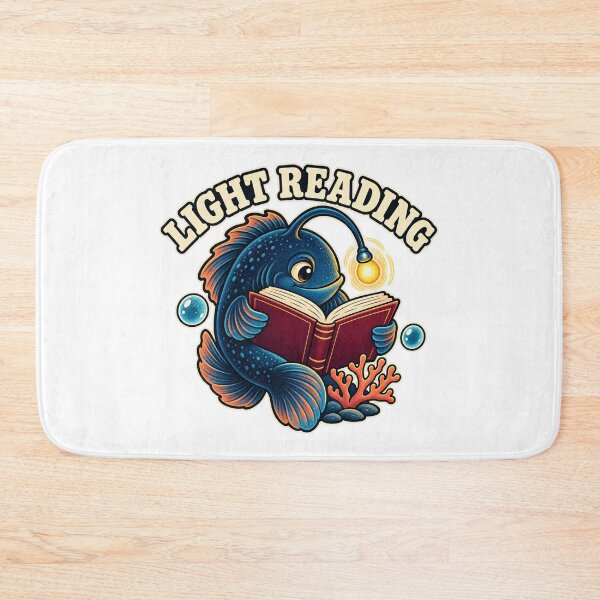 Item preview, Light Reading Anglerfish — Deep Sea Bookworm designed and sold by SAS-Designer.