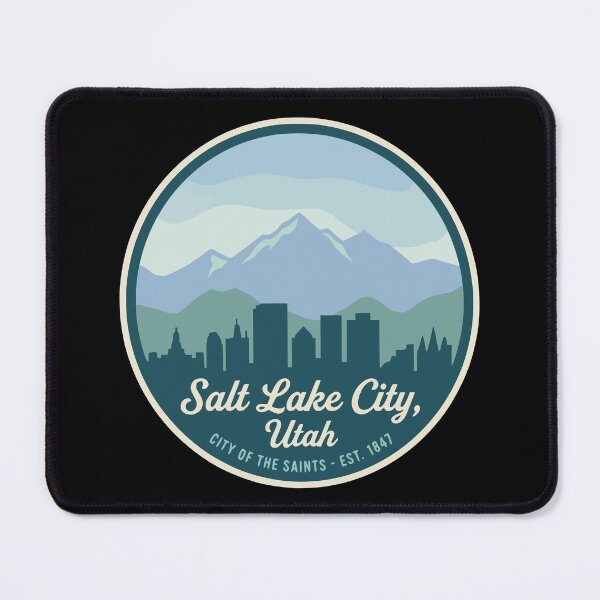 Item preview, Salt Lake City Skyline Retro Badge designed and sold by Travelpeak.