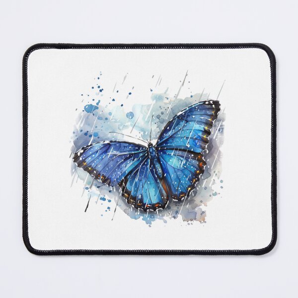 Item preview, Blue Butterfly | Elegant Nature Aesthetic Art designed and sold by Mandayartstudio.