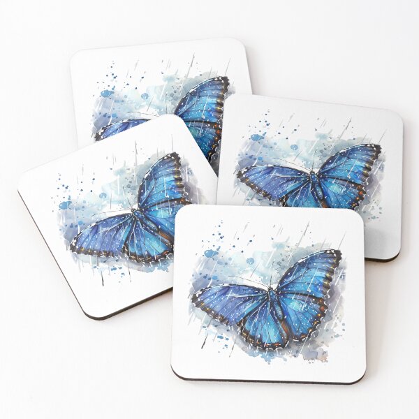Item preview, Blue Butterfly | Elegant Nature Aesthetic Art designed and sold by Mandayartstudio.