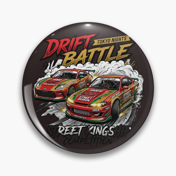 Item preview, Drift Battle Tokyo Nights JDM Street Racing Cars Classic T-Shirt designed and sold by digitalbob60.