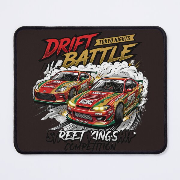 Item preview, Drift Battle Tokyo Nights JDM Street Racing Cars Classic T-Shirt designed and sold by digitalbob60.