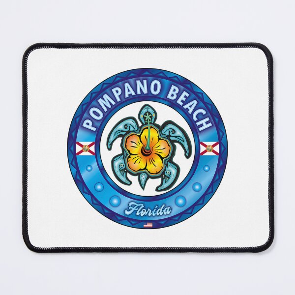 Item preview, Pompano Beach Florida Sea Turtle Hibiscus designed and sold by ak-edabillard.