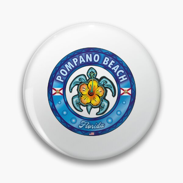 Item preview, Pompano  Beach Florida Sea Turtle Hibiscus designed and sold by ak-edabillard.