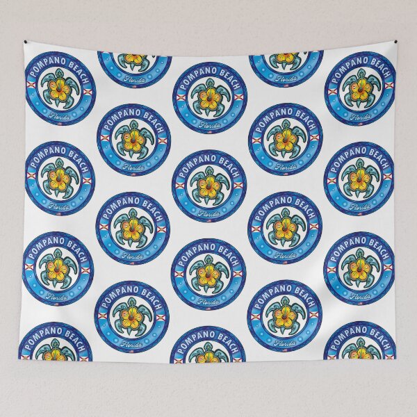 Item preview, Pompano  Beach Florida Sea Turtle Hibiscus designed and sold by ak-edabillard.
