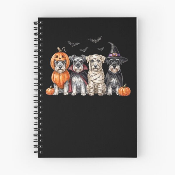 Item preview, Halloween Schnauzer Squad Pumpkin Vampire Mummy Witch Dog designed and sold by alice12S56.