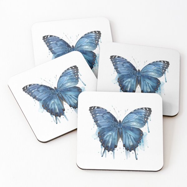 Item preview, Blue Butterfly | Elegant Nature Aesthetic Art designed and sold by Mandayartstudio.