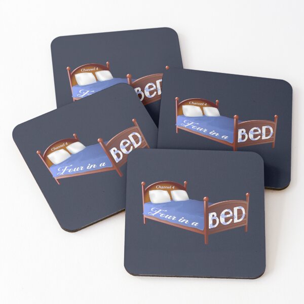 Item preview, Channel 4 Four In A Bed (on Navy) designed and sold by PawsitiveMum3.