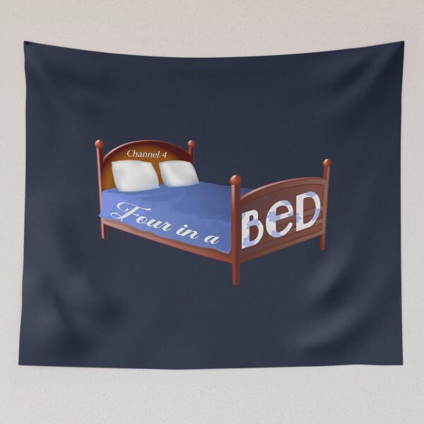 Item preview, Channel 4 Four In A Bed (on Navy) designed and sold by PawsitiveMum3.