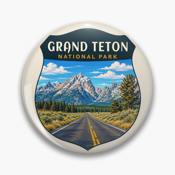 Item preview, Grand Teton National Park Retro Sticker designed and sold by Gideon Emmerich.