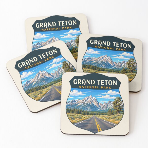 Item preview, Grand Teton National Park Retro Sticker designed and sold by Gideon Emmerich.