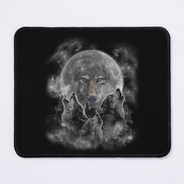 Item preview, Howling Wolves Under Full Moon Wildlife Design designed and sold by alice12S56.