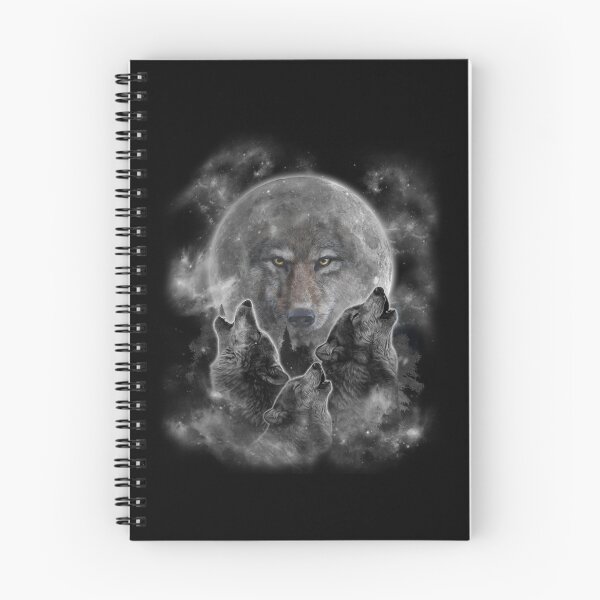 Item preview, Howling Wolves Under Full Moon Wildlife Design designed and sold by alice12S56.