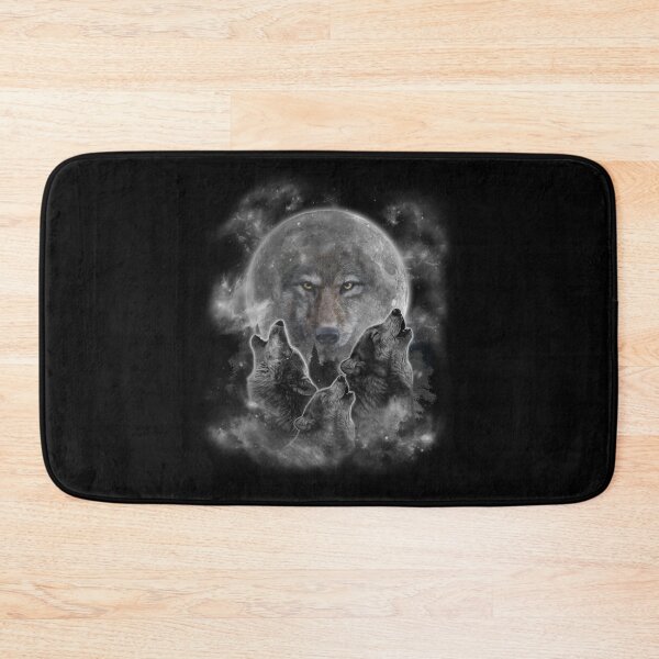 Item preview, Howling Wolves Under Full Moon Wildlife Design designed and sold by alice12S56.