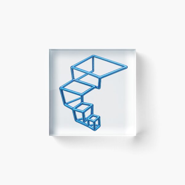 Item preview,  Blue Open Cube Cascade designed and sold by HoRC.