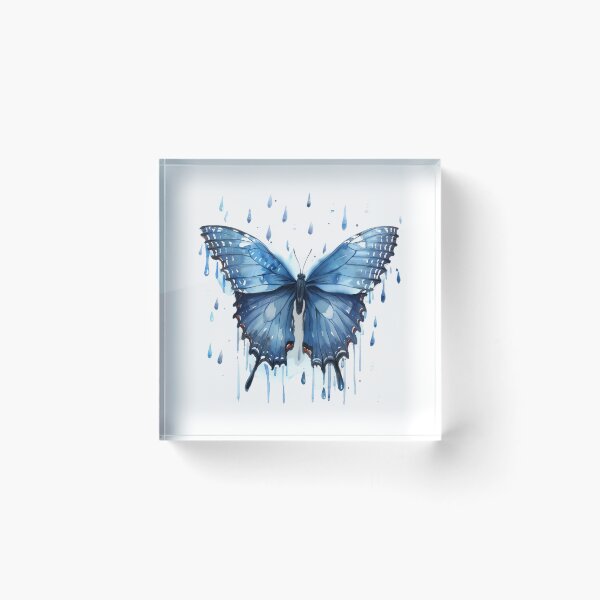 Item preview, Blue Butterfly | Elegant Nature Aesthetic Art designed and sold by Mandayartstudio.