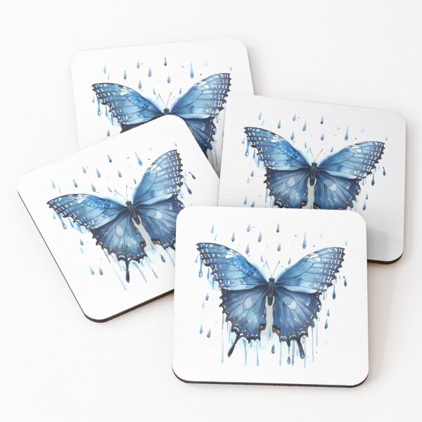 Item preview, Blue Butterfly | Elegant Nature Aesthetic Art designed and sold by Mandayartstudio.