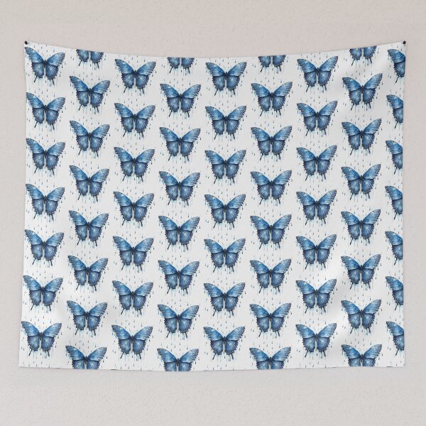 Item preview, Blue Butterfly | Elegant Nature Aesthetic Art designed and sold by Mandayartstudio.
