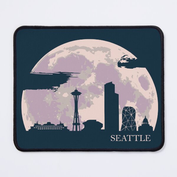 Item preview, Seattle Moonlight Skyline designed and sold by Travelpeak.
