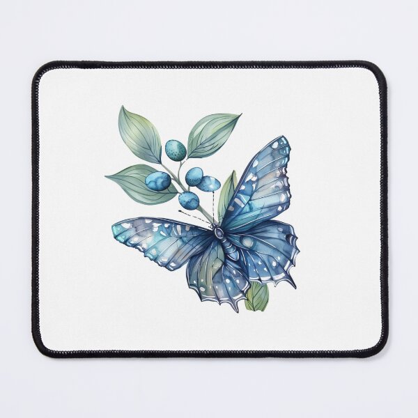 Item preview, Blue Butterfly | Elegant Nature Aesthetic Art designed and sold by Mandayartstudio.