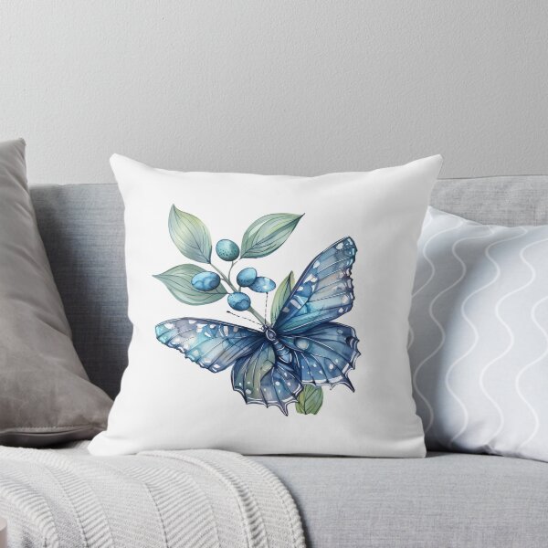 Item preview, Blue Butterfly | Elegant Nature Aesthetic Art designed and sold by Mandayartstudio.