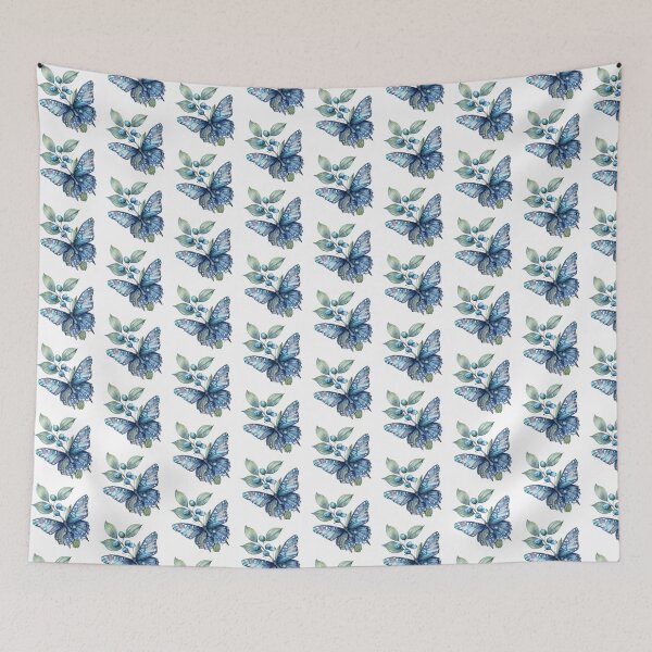 Item preview, Blue Butterfly | Elegant Nature Aesthetic Art designed and sold by Mandayartstudio.