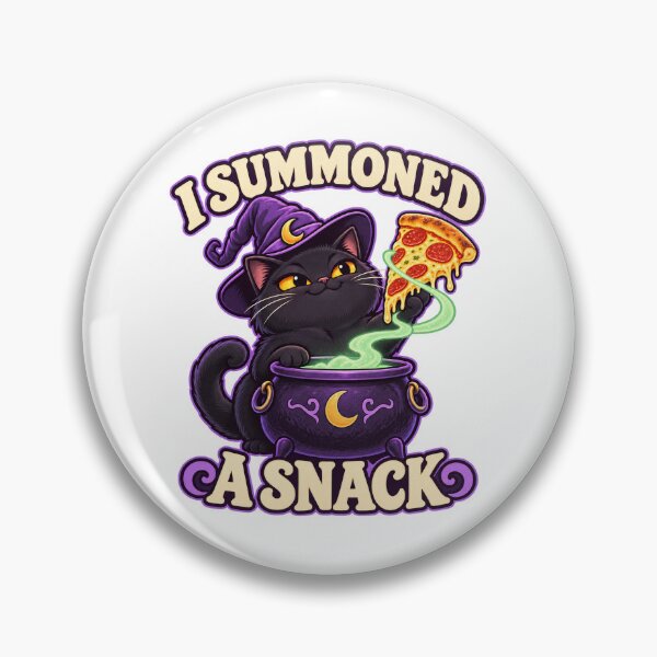 Item preview, I Summoned a Snack — Funny Witch Cat designed and sold by SAS-Designer.