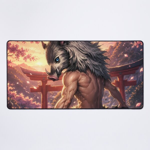 Item preview, Inosuke Hashibira Demon Slayer Sakura Shrine Guardian designed and sold by SolenneAzur.