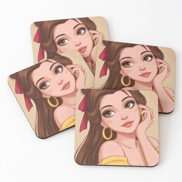 Item preview, Belle Beauty Princess Portrait in Yellow Dress designed and sold by JarekWinslow.