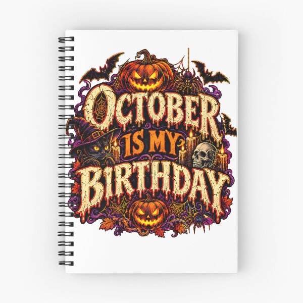 Item preview, October Is My Birthday Halloween Pumpkin designed and sold by QuiteOrbit.